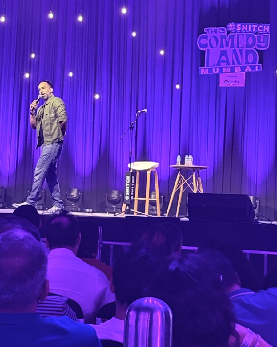 Arpit Sharma hosting Comedy Land Mumbai