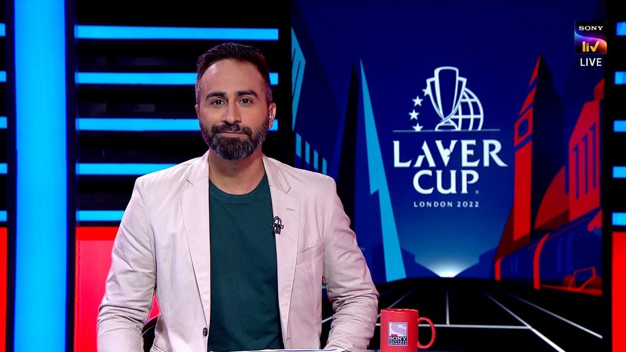 Arpit Sharma presenting Laver Cup London coverage for Sony Sports Network